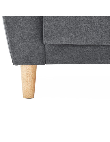 Sofá 2 Cuerpos Maya Gris - Mueble Moderno para Living