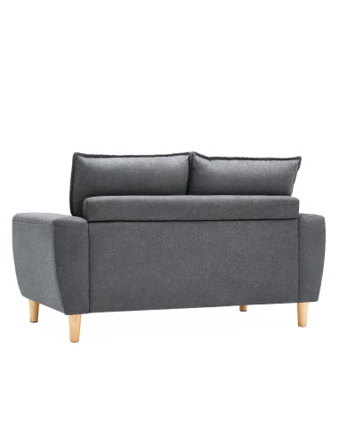 Sofá 2 Cuerpos Maya Gris - Mueble Moderno para Living