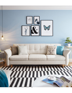 Sofá 3 cuerpos Gala beige 2