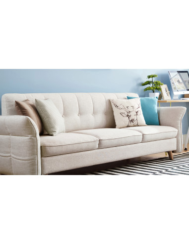 Sofá 3 cuerpos Gala beige