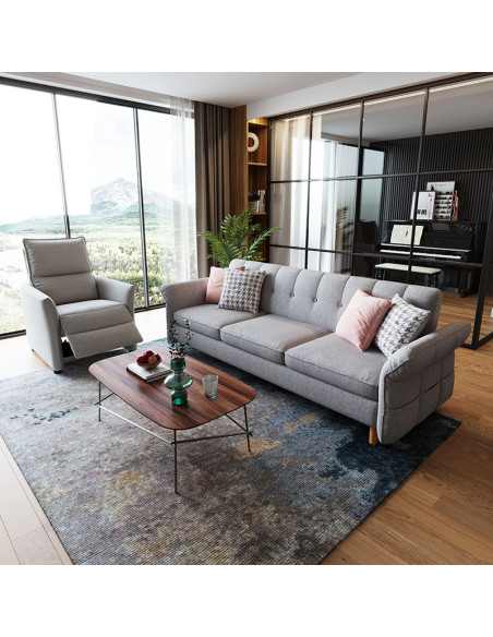 Sofá 3 cuerpos Gala gris