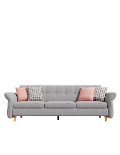 Sofá 3 cuerpos Gala gris