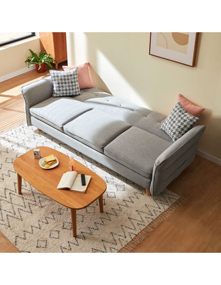 Sofá 3 cuerpos Gala gris