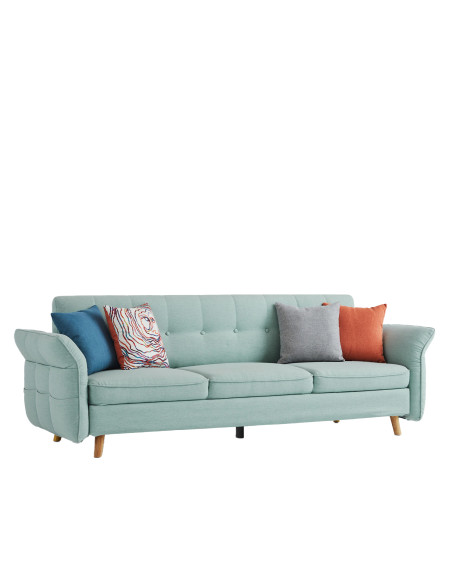 Sofá 3 cuerpos Gala turquesa