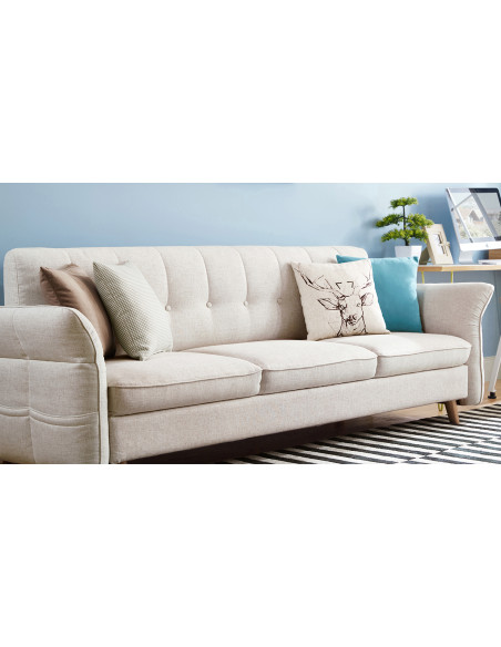 Sofá 3 cuerpos Gala turquesa