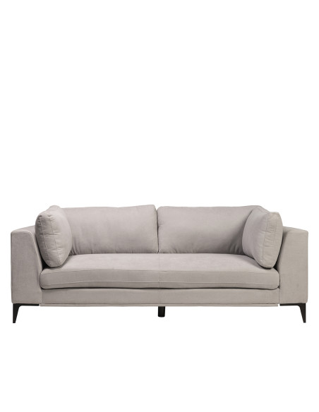 Sofá 3 cuerpos Alara gris claro