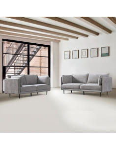 Sofá 3 cuerpos Dayton gris oscuro 2