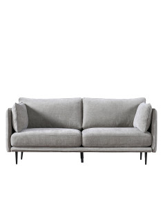 Sofá 3 cuerpos Dayton gris oscuro