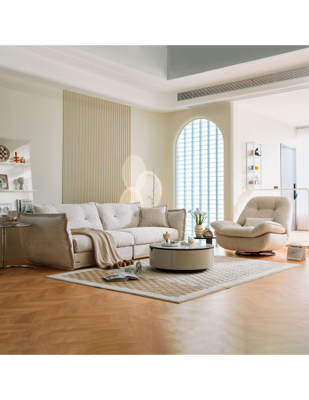 Sofá 3 cuerpos Larisa blanco