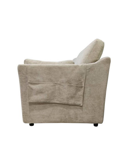 Sofá 3 cuerpos Livonia gris claro