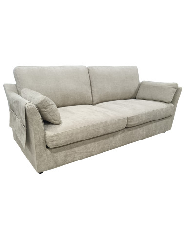 Sofá 3 cuerpos Livonia gris claro