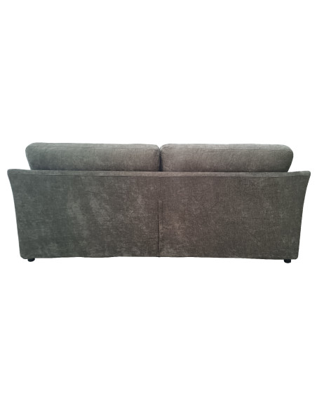 Sofá 3 cuerpos Livonia gris oscuro