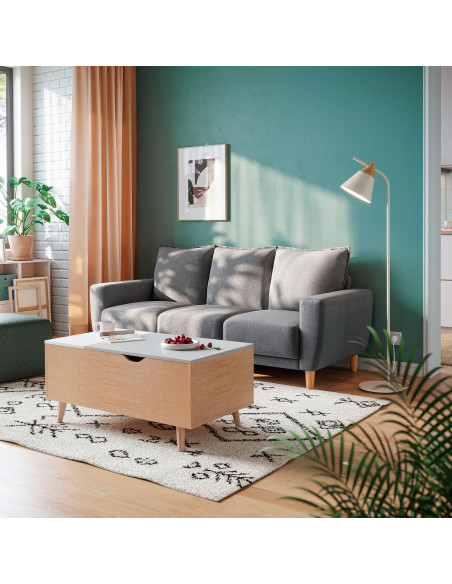 Sofá 3 cuerpos Maya gris