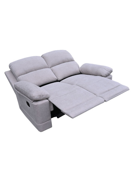 Sofá reclinable 2 cuerpos Mark beige