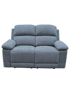 Sofá reclinable 2 cuerpos Mark gris