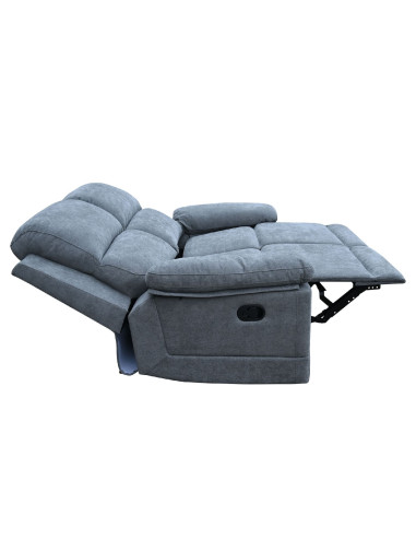 Sofá Reclinable 2 Cuerpos Mark Gris - Comodidad y Estilo