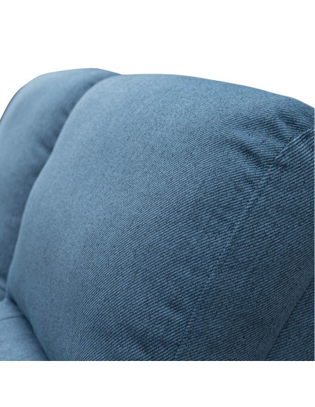 Sofá reclinable 2 cuerpos Milos azul