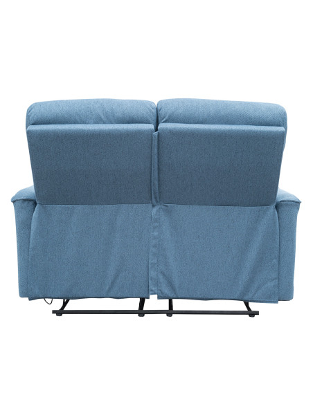 Sofá reclinable 2 cuerpos Milos azul