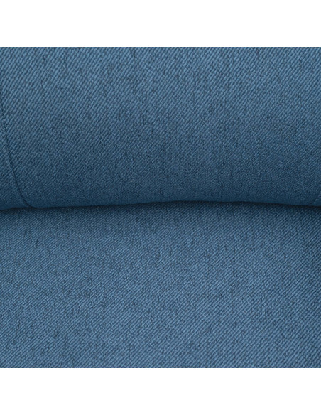 Sofá reclinable 2 cuerpos Milos azul