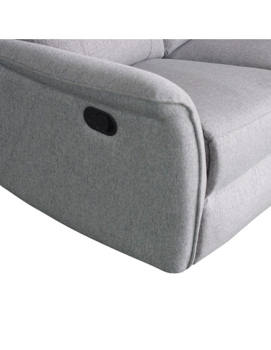 Sofá Reclinable 2 Cuerpos Milos Gris - Comodidad y Estilo