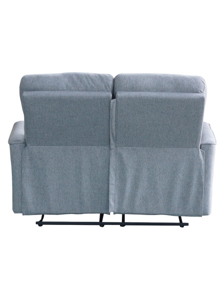 Sofá reclinable 2 cuerpos Milos gris
