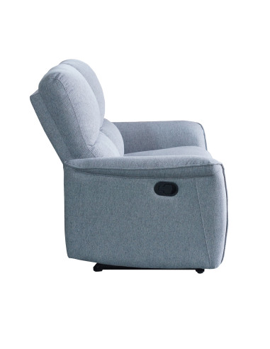 Sofá Reclinable 2 Cuerpos Milos Gris - Comodidad y Estilo