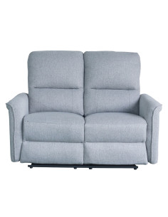 Sofá reclinable 2 cuerpos Milos gris