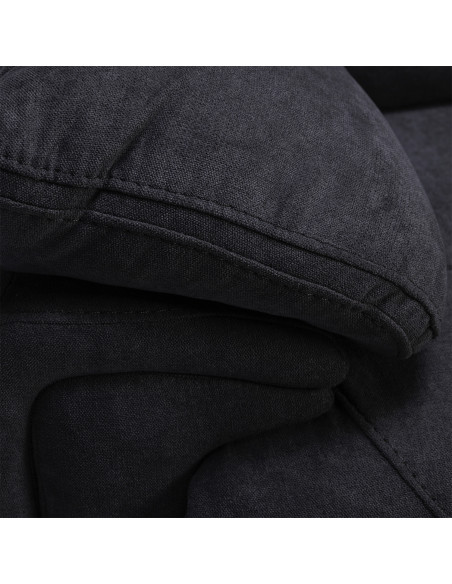 Sofá Reclinable 2 Cuerpos Small Grafito - Máximo Confort