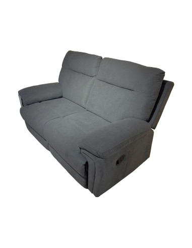Sofá Reclinable 2 Cuerpos Small Grafito - Máximo Confort