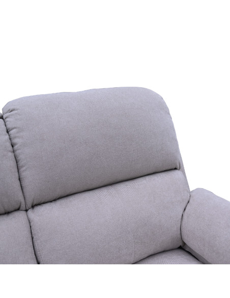 Sofá reclinable 3 cuerpos Mark beige