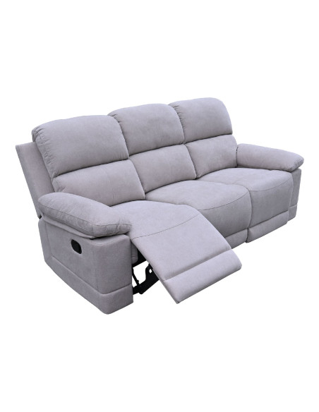 Sofá reclinable 3 cuerpos Mark beige