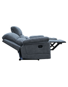 Sofá reclinable 3 cuerpos Mark gris 2