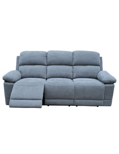 Sofá Reclinable 3 Cuerpos Mark Gris - Comodidad y Estilo