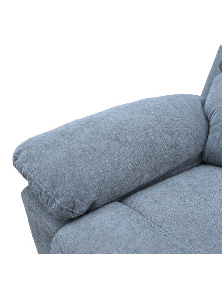 Sofá reclinable 3 cuerpos Mark gris