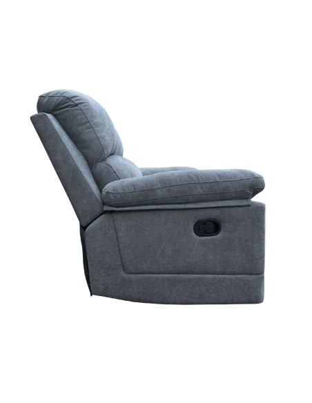 Sofá reclinable 3 cuerpos Mark gris