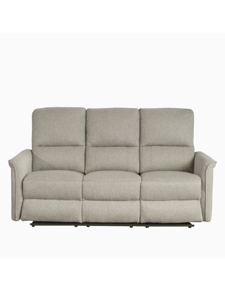 Sofá reclinable 3 cuerpos Milos beige