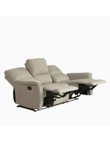 Sofá Reclinable 3 Cuerpos Milos Beige - Diseño Moderno y Cómodo