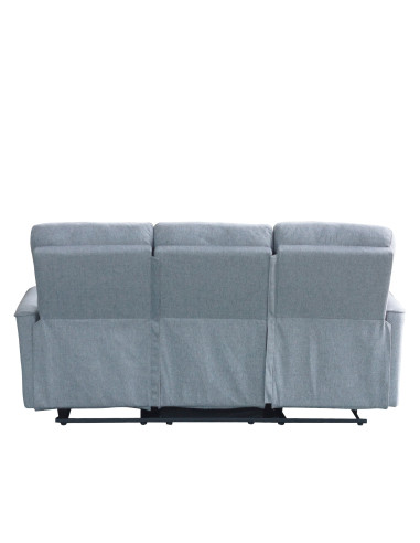 Sofá Reclinable 3 Cuerpos Milos Gris - Comodidad y Estilo