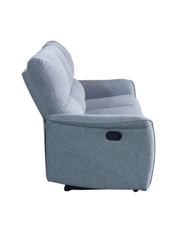 Sofá Reclinable 3 Cuerpos Milos Gris - Comodidad y Estilo