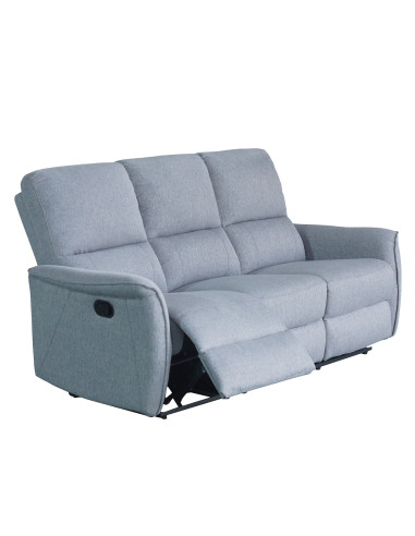 Sofá Reclinable 3 Cuerpos Milos Gris - Comodidad y Estilo