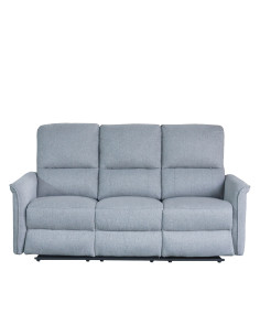 Sofá reclinable 3 cuerpos Milos gris