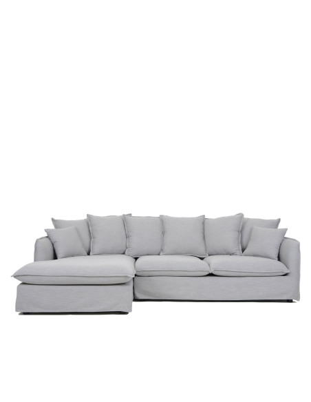 Sofá seccional izquierdo Hobart gris
