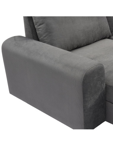 Sofá Seccional Santino Gris Oscuro - Elegancia y Comodidad