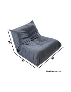 Sofá modular 1 cuerpo Togo gris 2