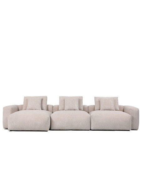 Sofá modular izquierdo Dante gris claro