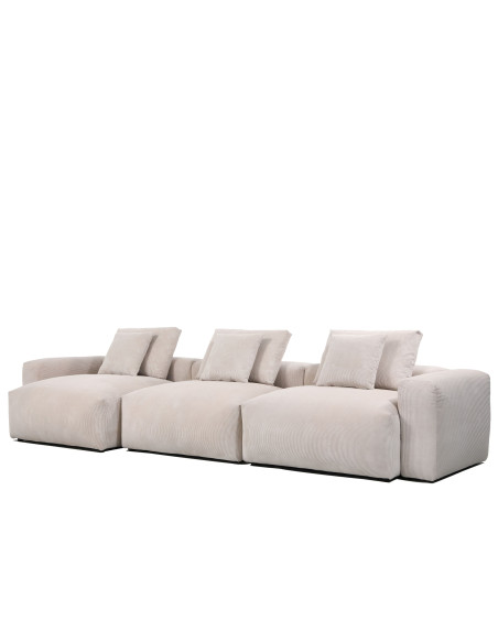 Sofá modular izquierdo Dante gris claro