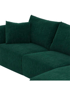 Sofá seccional derecho Denise verde 2