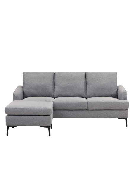 Sofá seccional Mauricio gris claro