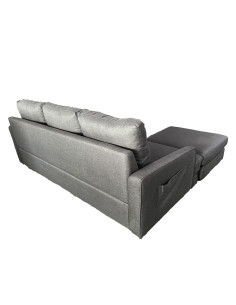 Sofá Seccional Mauricio Gris Oscuro - Muebles de Living 2