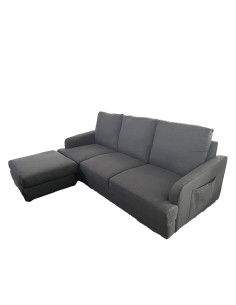 Sofá seccional Mauricio gris oscuro